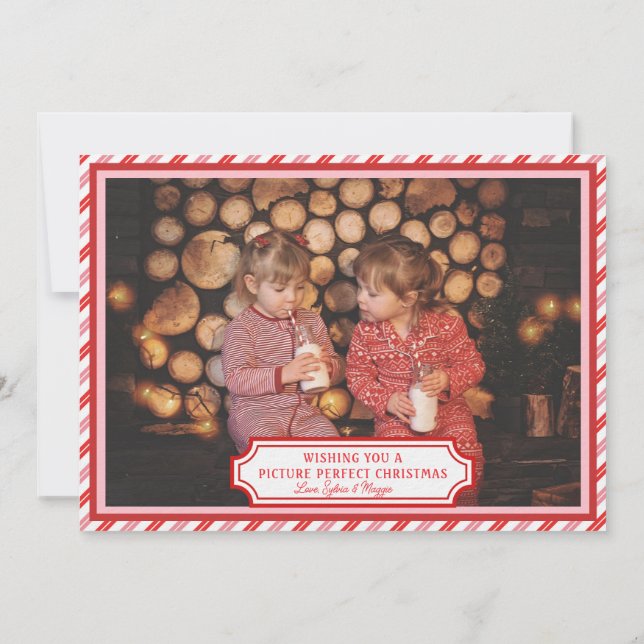 Sourire | Carte photo de Noël de l'appareil photo  (Dos)