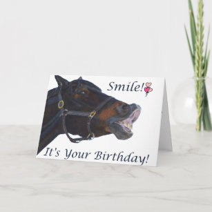 Cartes Drole Cheval D Anniversaire Zazzle Fr