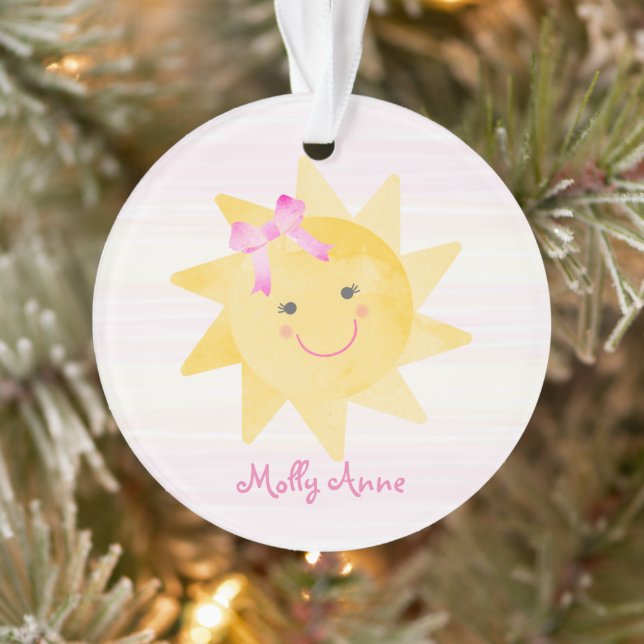 Sourire de soleil avec nœud fille souvenir (Arbre)
