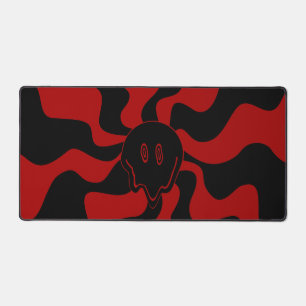 Sourire fondu rétro rouge et noir