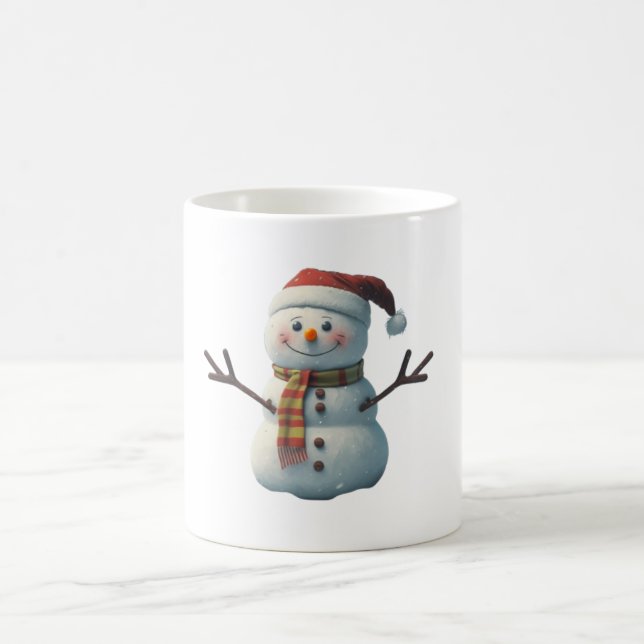 Sourire Mug Snowman, cadeau de Noël (Centre)