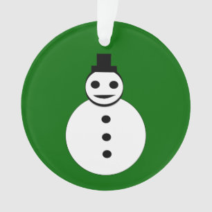 Sourire Noël Snowman Acrylique Ornement