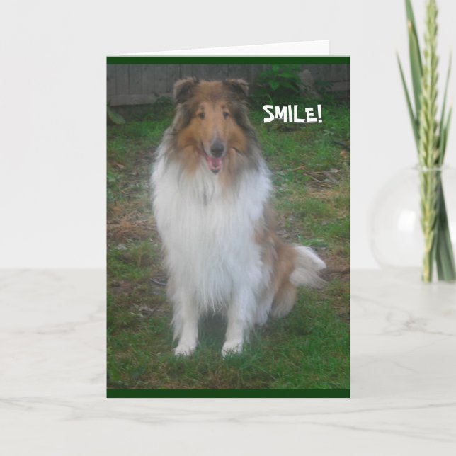 SOURIRE! *personnaliser/adapter* CARTE (Devant)