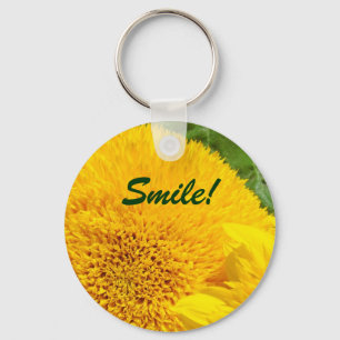 Sourire ! porte-clés Été Jaune Tournesols Heureux