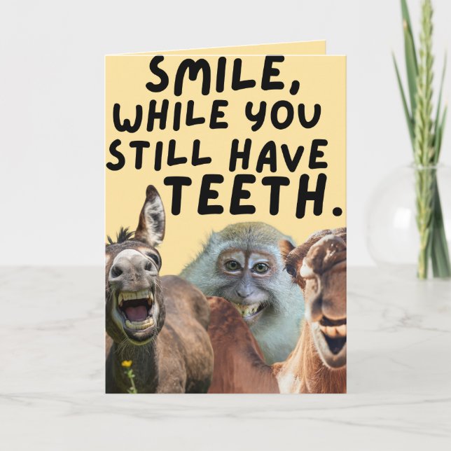 Sourire tant que vous avez encore des dents Carte  (Devant)
