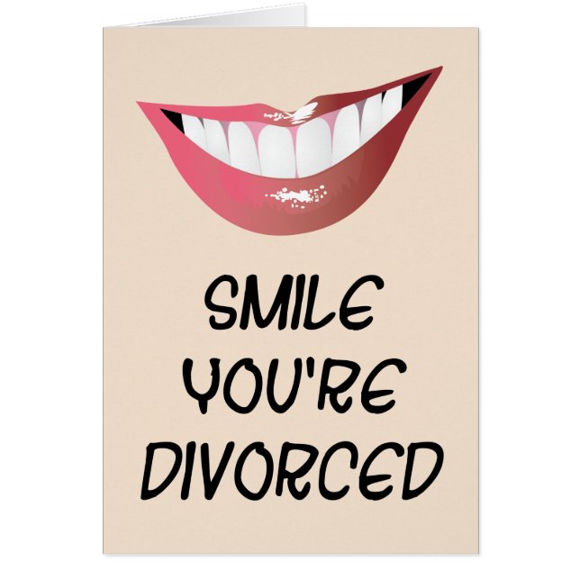 Sourire vous êtes divorcés (Devant)
