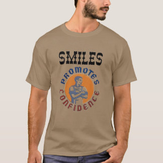Sourires, ajouter le texte T-shirt