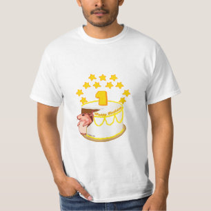 Souris 1er anniversaire T-shirt fête