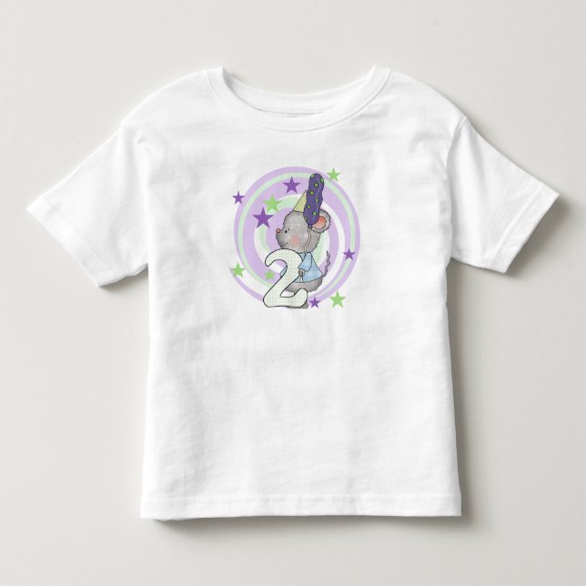 Souris 2e anniversaire T-shirts et cadeaux (Devant)