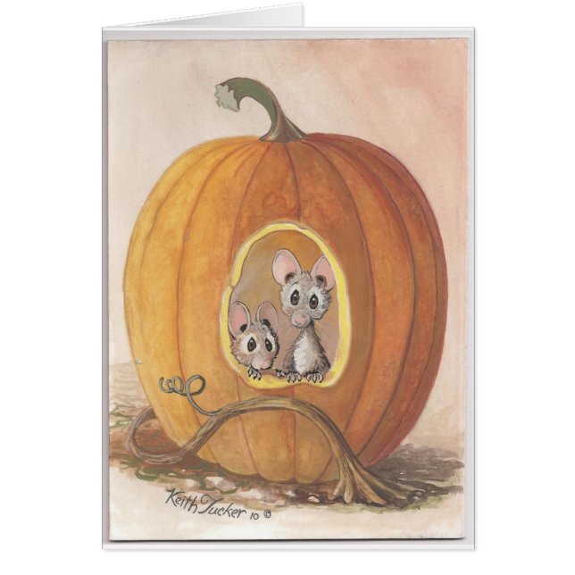 souris à l'intérieur de citrouille (Devant)