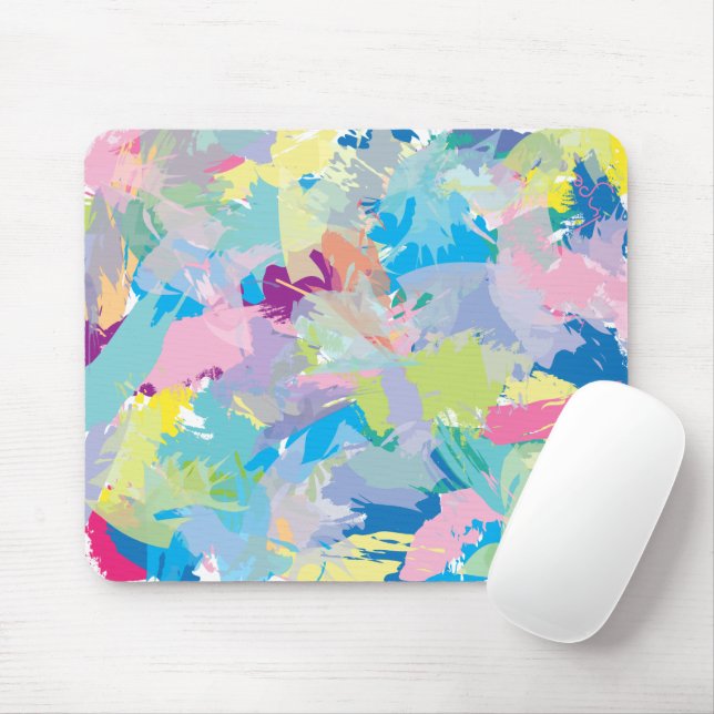Souris Art abstrait moderne et tendance, tapis de bureau  (Avec souris)