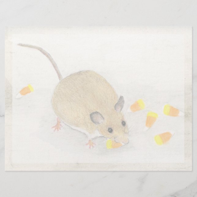 Souris avec Cornes à bonbons (Devant)