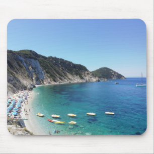 Souris Baie turquoise sur la mer italienne - tapis de sou