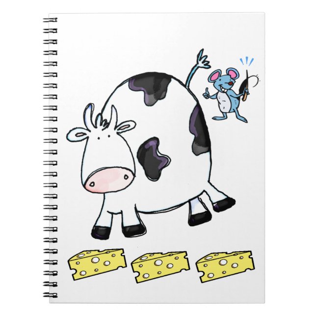 Souris Cahier Fromage de Vache (Devant)