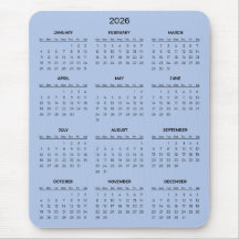 Calendrier Élégant et Simple 2026 | Tapis de Souri