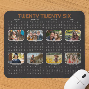 Souris Calendrier Photo 2026 Année Complète Tapis de Sour