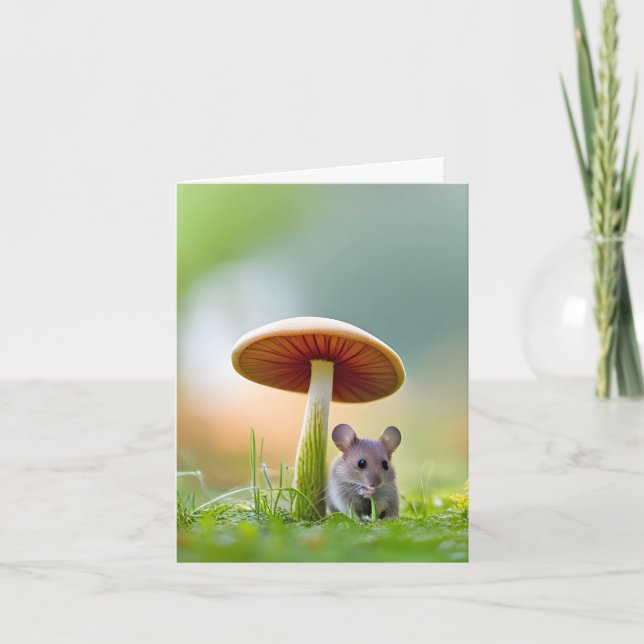 Souris carte pour notes Sous Un Champion (Devant)