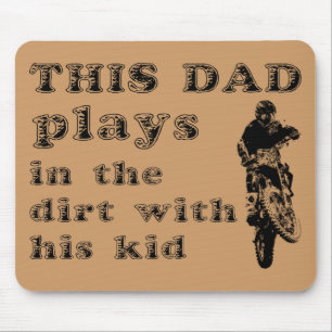 Souris Ce Papa Joue Dans La Motocross Dirt Bike Tapis De