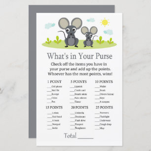 Souris Ce qui se trouve dans votre baby shower de 