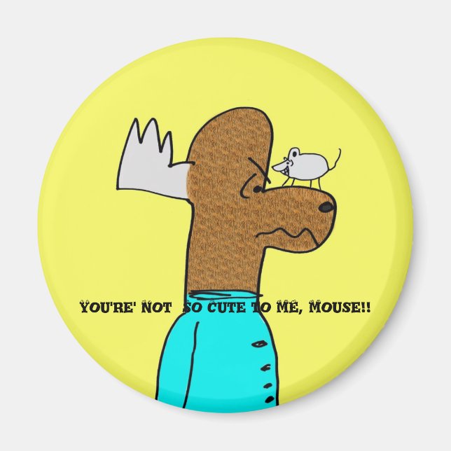 Souris contre aimant MOOse (Devant)