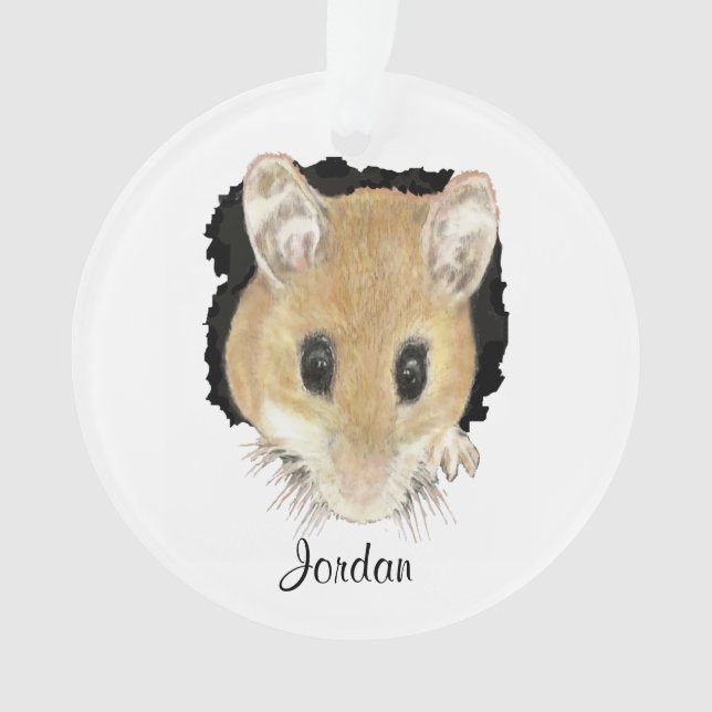 Souris Cute Personnalisée Visualiser l'aquarelle (devant)