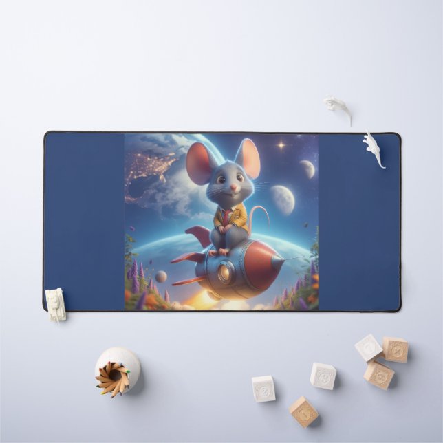 Souris de l'espace (Tableau pour enfants)