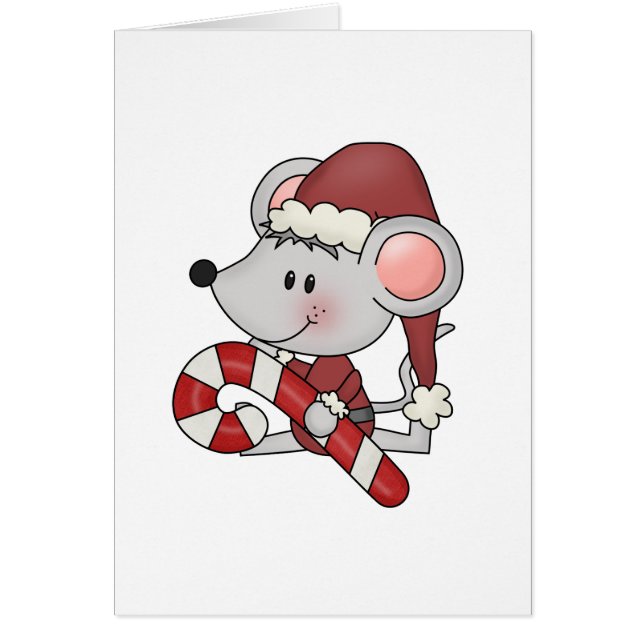Souris de Noël avec du sucre de canne (Devant)