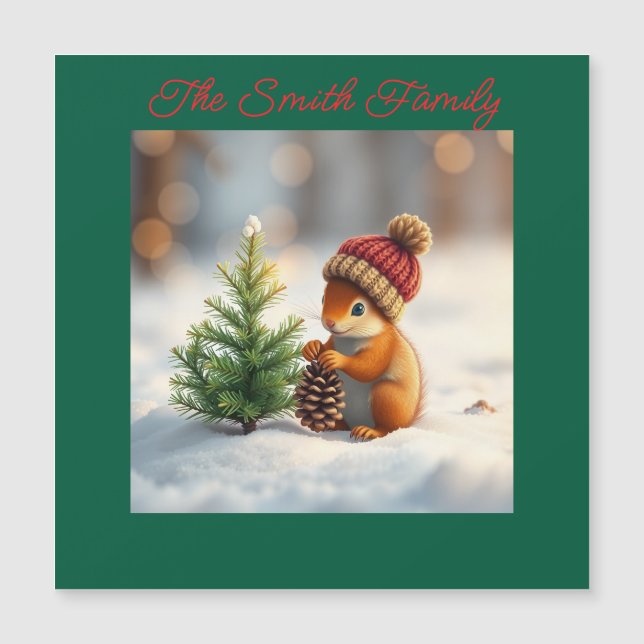 Souris de Noël familiale personnalisée  (Devant)