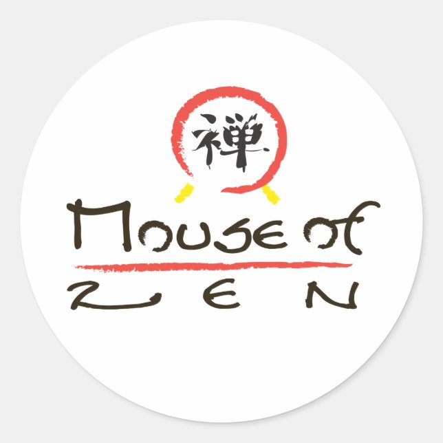 Souris De Sticker Rond Zen (Devant)