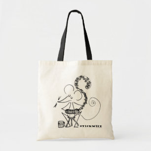 Souris en accordéon - sac fourre-tout