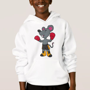 Souris en boîte avec gants de boxe