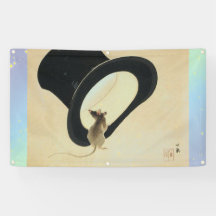 SOURIS ET BANNIÈRE EN HAUT AVEC GROMMETS