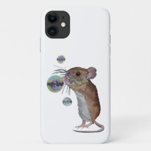 Souris et bulles coque iphone