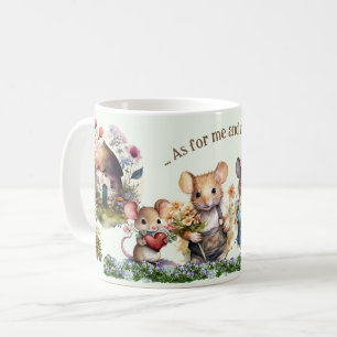 Souris Famille Bible Écriture Mug