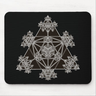 Souris Géométrie sacrée : Triangles noirs : Tapis de sour