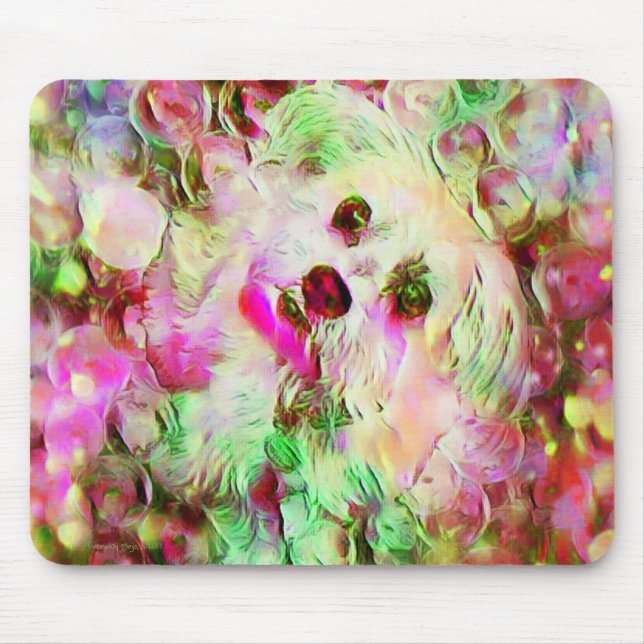 Souris Le chiot de chien de Morkie bouillonne tapis de (Devant)