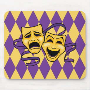 Souris Le théâtre de harlequin masque le tapis de souri