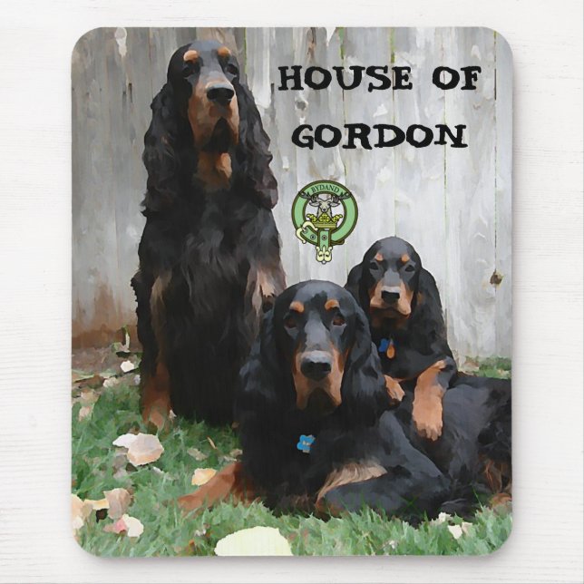 Souris MAISON DE GORDON, Peinture de Setter Gordon Tapis  (Devant)