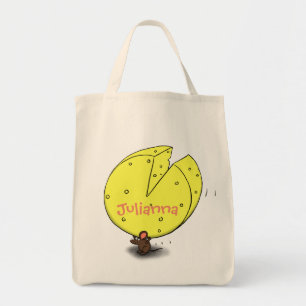 Souris mignonne avec sac fourre-tout de dessin ani