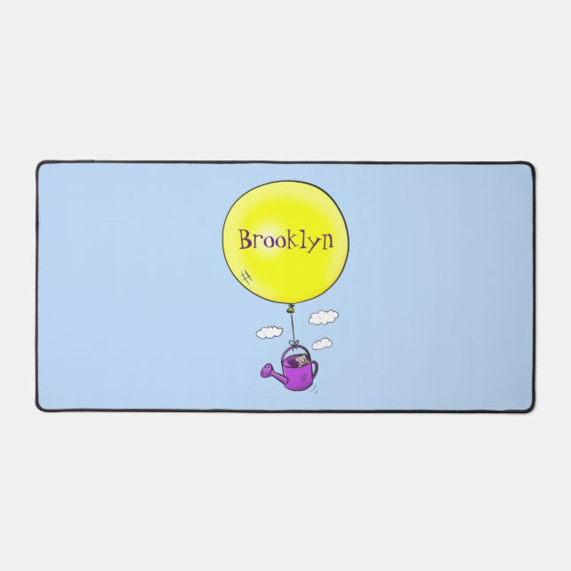 Souris mignonne dans la canette d'arrosage avec de (Recto)