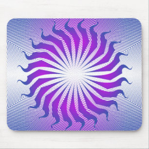 Souris Motif Radial Violet : Dessin Vectoriel : Tapis de