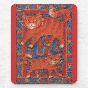 Souris Mousepad de chats de tapis