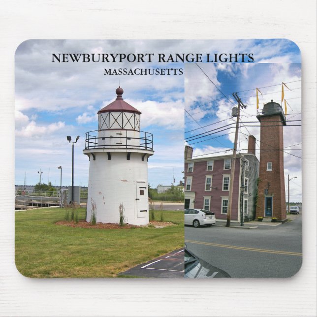 Souris Newburyport Harbor Range Lights, Mass Tapis de sou (Devant)