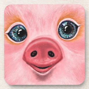 Souris rose Dessous de verre