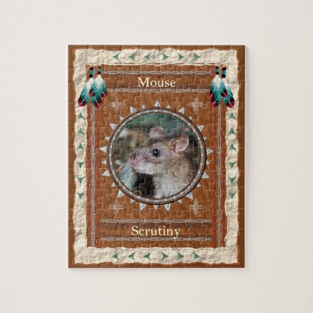 Souris - Scrutiny Puzzle avec boîte cadeau (Vertical)