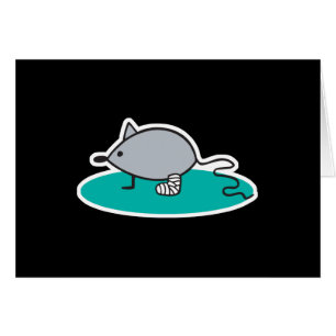 souris stupide avec jambe cassée