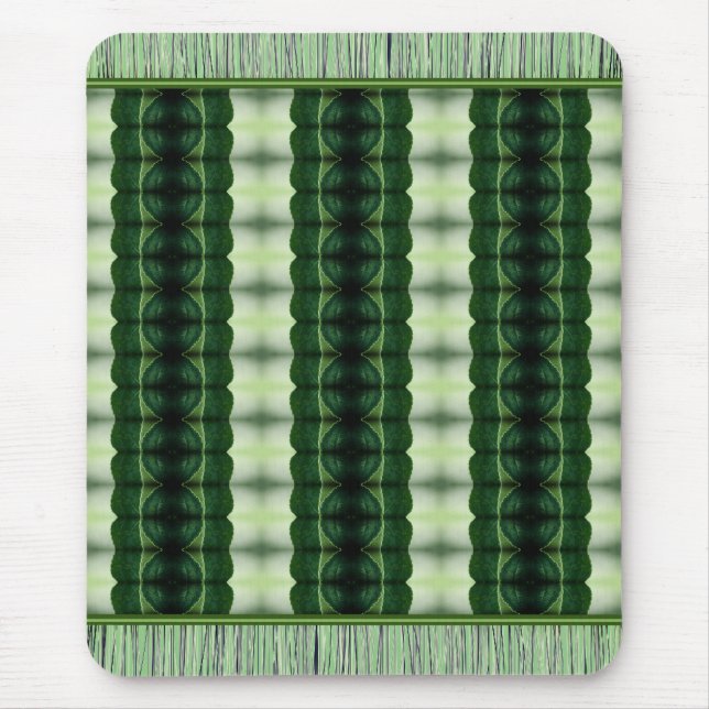 Souris Style de tapis à motif vert (Devant)