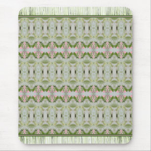 Souris Style De Tapis D'Impression Vert Rose Et Joliment