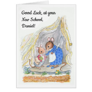 Souris sur mesure Bonne chance Nouvelle école
