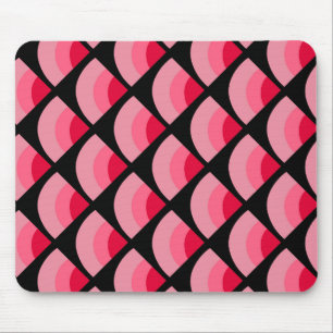 Souris Tapis de bureau à motif inspiré de pastèque rose